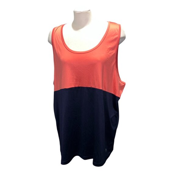 Trunks Surf & Swim Co Other - Trunks Surf & Swim Co Colorblock Sleeveless Tank Top XXL Men Coral & Navy Polyes